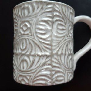 Starbucks 2009 Coffee Mug  Embossed Hand Painted